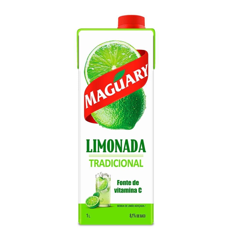 Suco Maguary Néctar Limonada Tradicional 1 Litro - Embalagem 12 Unidades