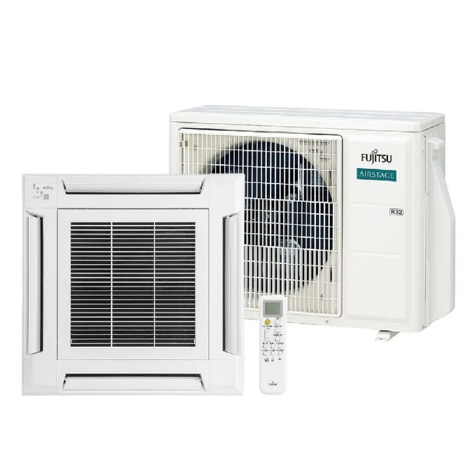 Ar Condicionado Split Cassete Inverter Fujitsu Airstage Premium 24000 Btu/H Quente E Frio Monofásico Aubh24kvba ¿ 220 Volts