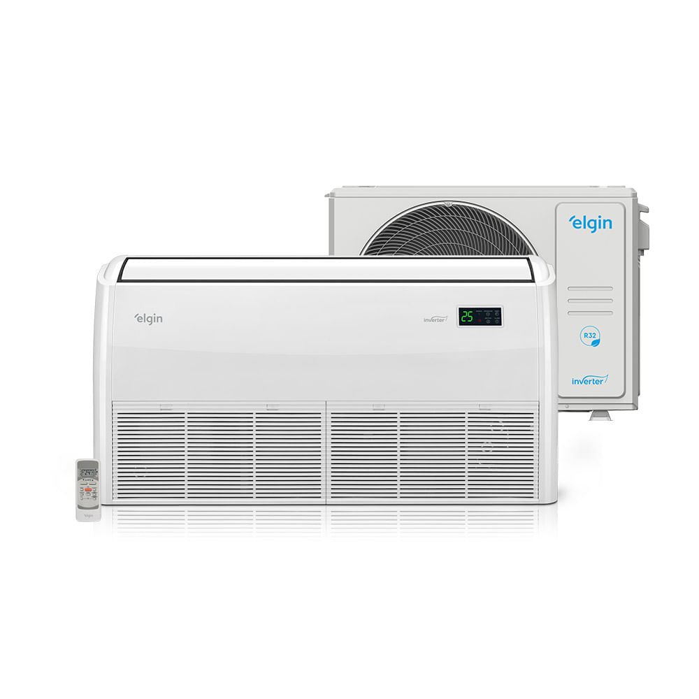 Ar Condicionado Split Piso Teto Elgin Eco Inverter R-32 24000 BTU/h Quente e Frio Monofásico 45PVQI24C2DA ¿ 220 Volts
