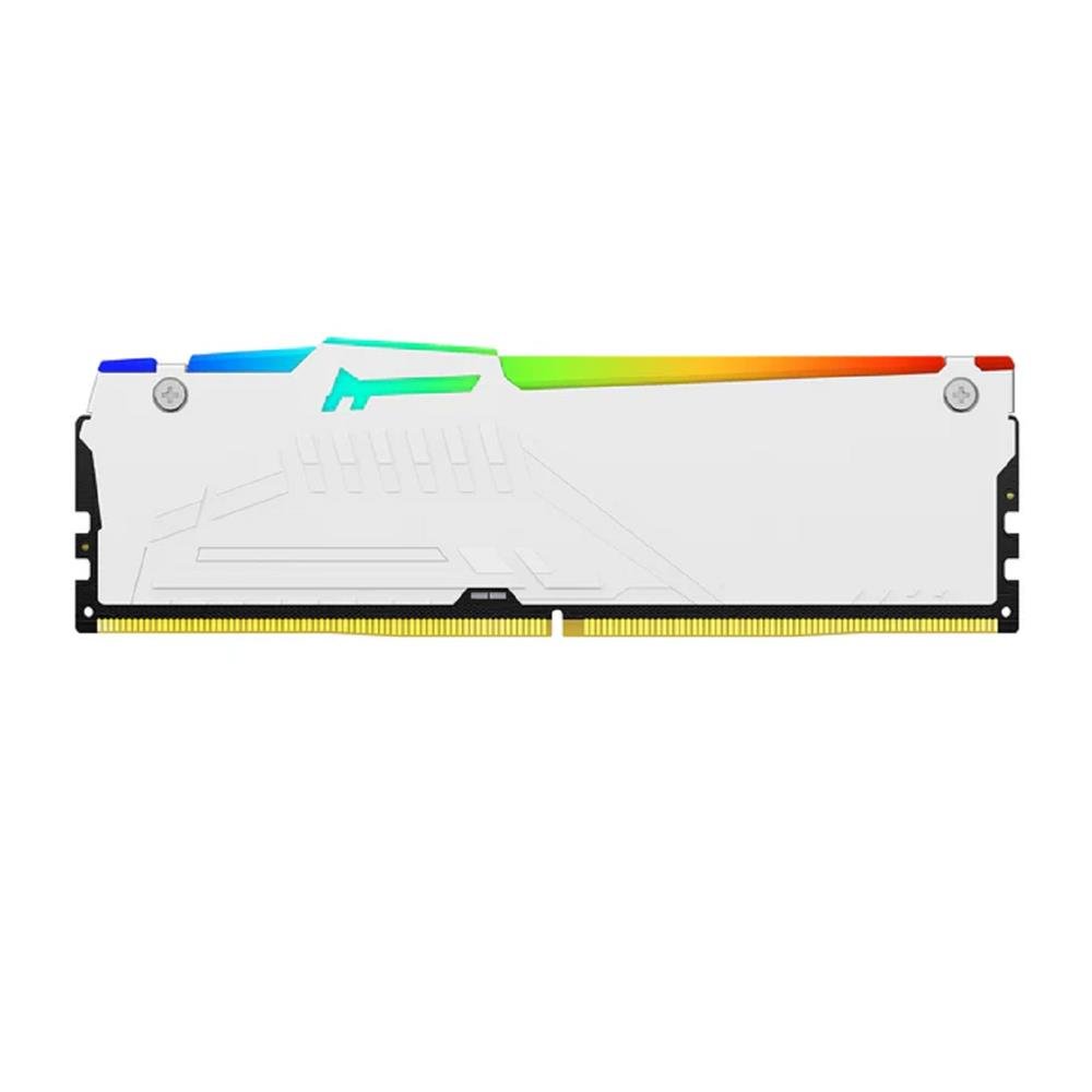 Memoria DDR5 Kingston Fury Beast RGB, 16GB, 5200Mhz, Branco