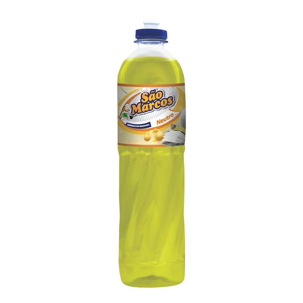 Detergente Liquido Sao Marcos Lava Louças Neutro 500ML Embalagem Com 24 Unidades
