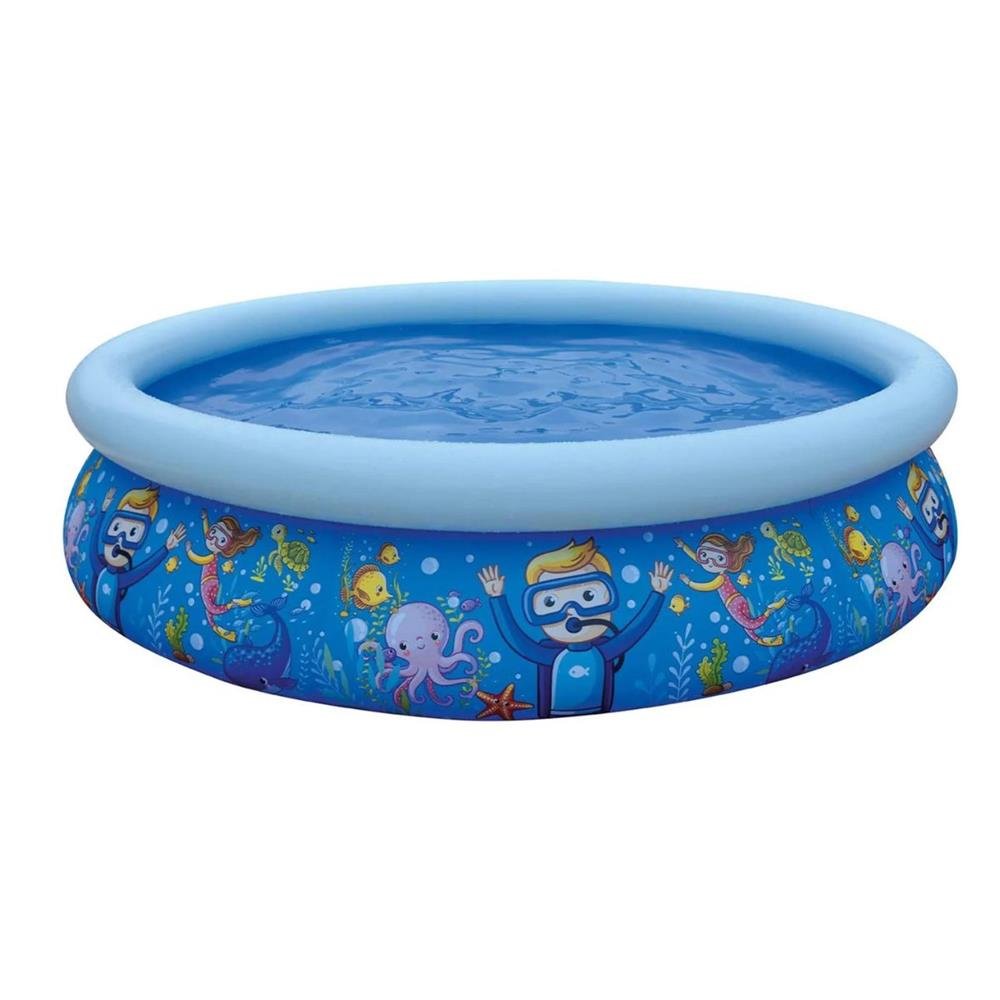Piscina Inflável Infantil Sea World 2,05m 855 litros Avenli 17788