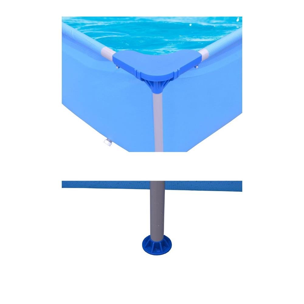 Piscina Estrutural Retangular 2612 Litros Frame 2,58m x 1,79m x 66cm Avenli 17805