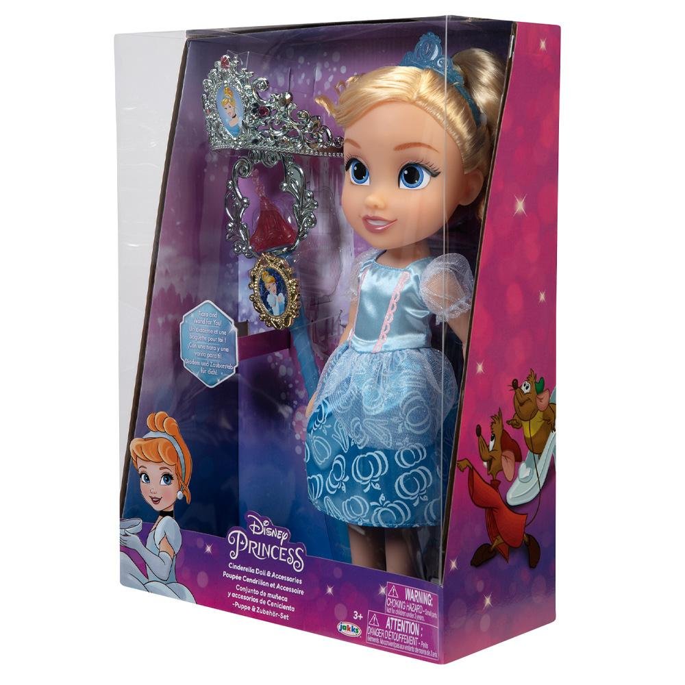 Boneca Princesas Disney Cinderela Com Varinha e Tiara Multikids - BR1926