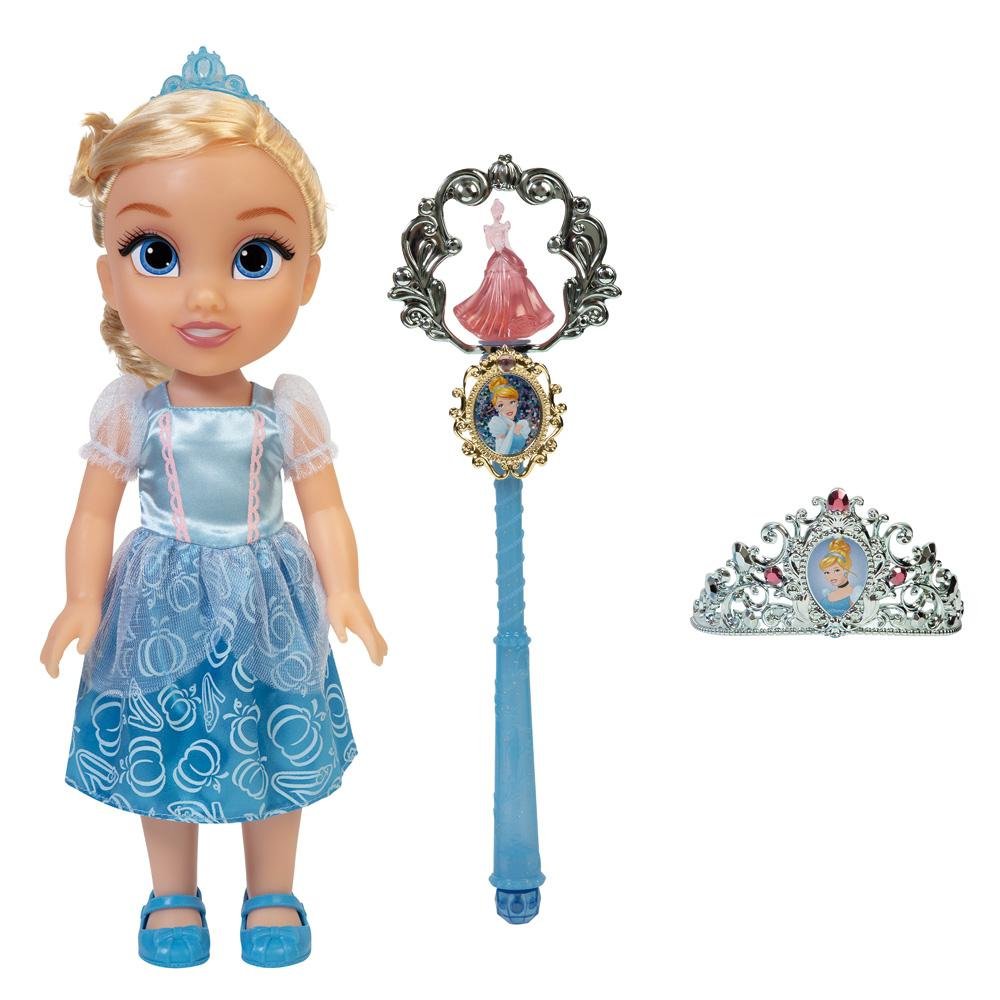 Boneca Princesas Disney Cinderela Com Varinha e Tiara Multikids - BR1926