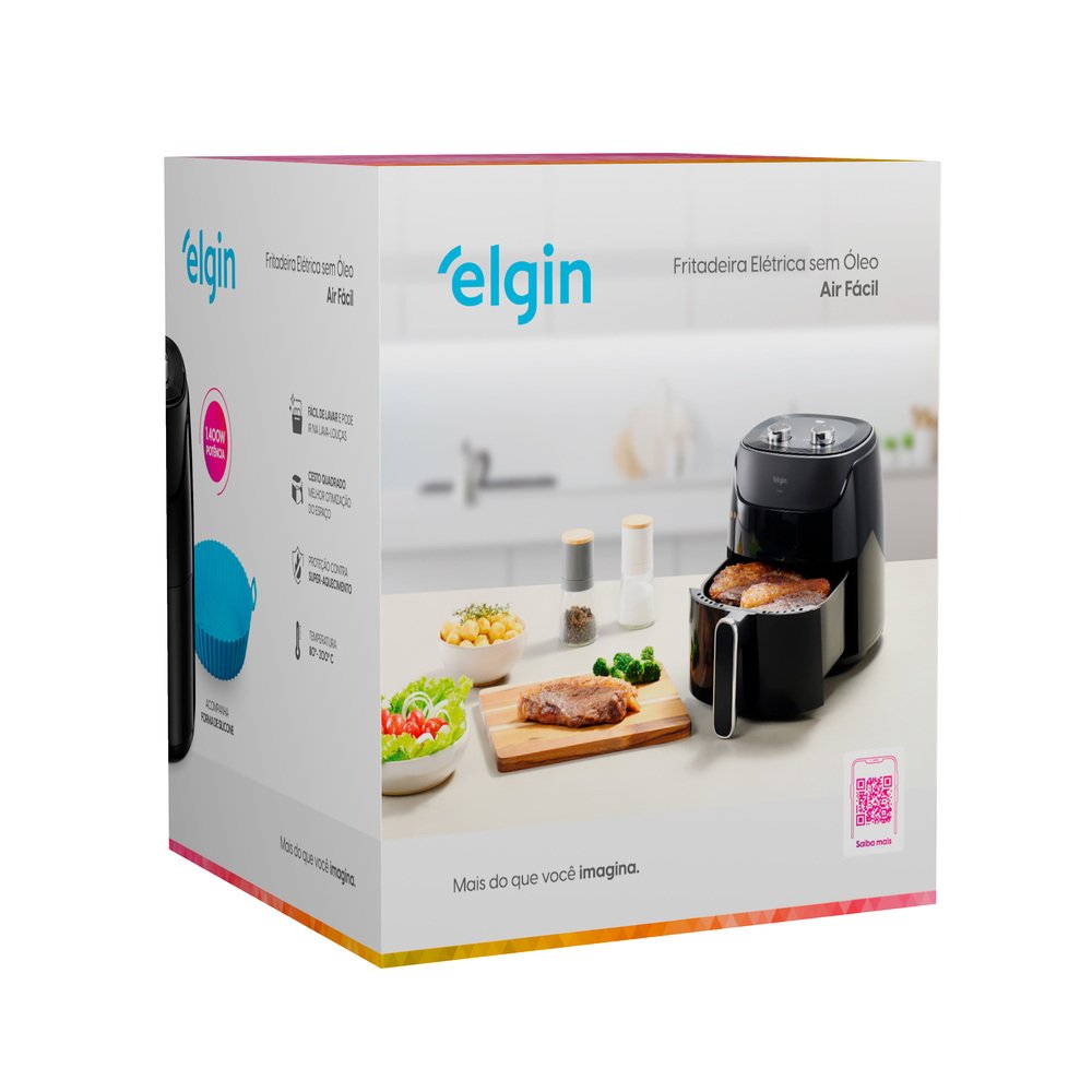 Fritadeira Elétrica Air Fryer Elgin Air Fácil 4L 220V 1400W
