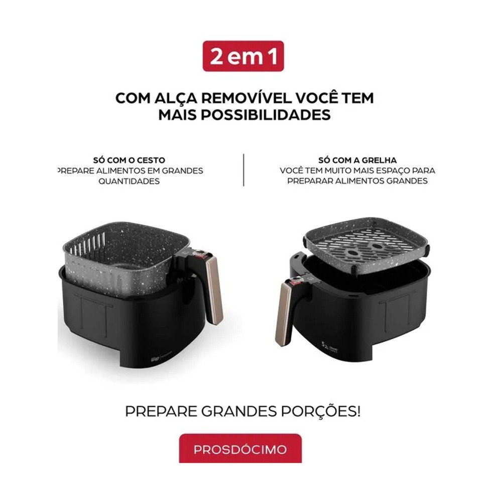 Fritadeira Eletrica Air Fryer Grand 5,2l 220v Prosdocimo, Wap