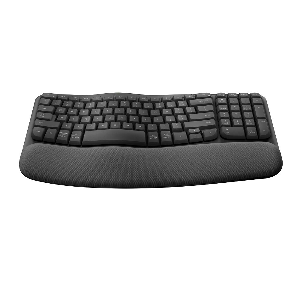 Teclado Sem Fio Multi-Dispositivo Wave Keys Grafite Layout Americano, 920-012281, Logitech