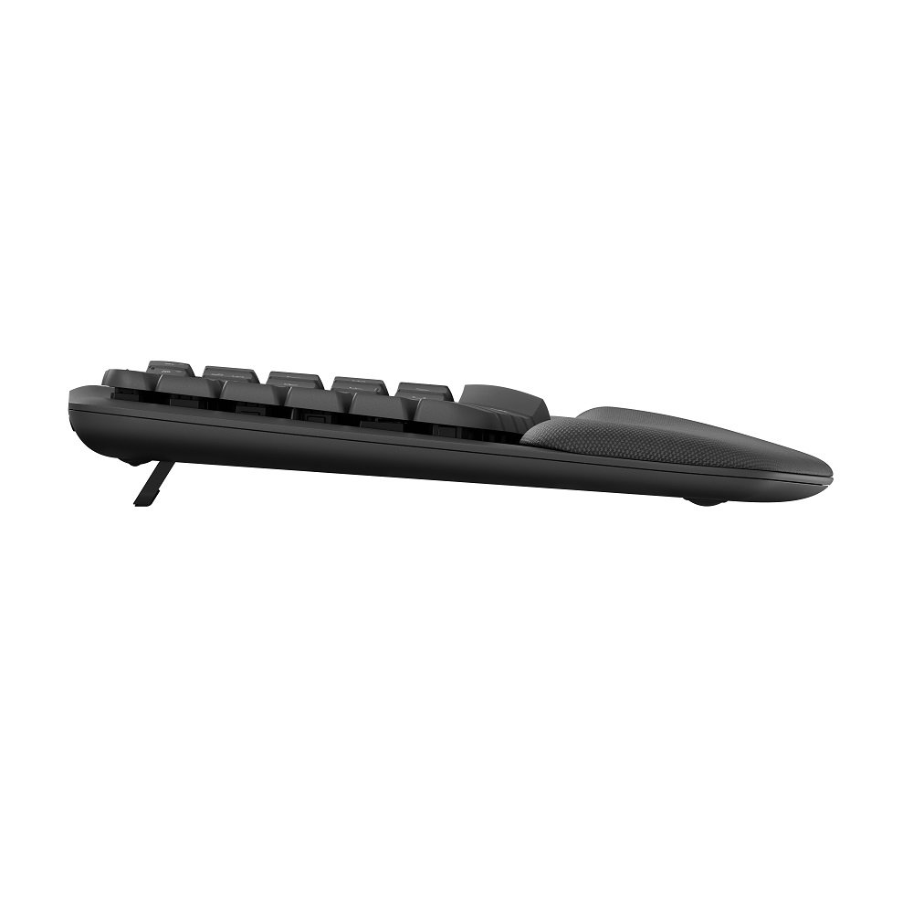 Teclado Sem Fio Multi-Dispositivo Wave Keys Grafite Layout Americano, 920-012281, Logitech
