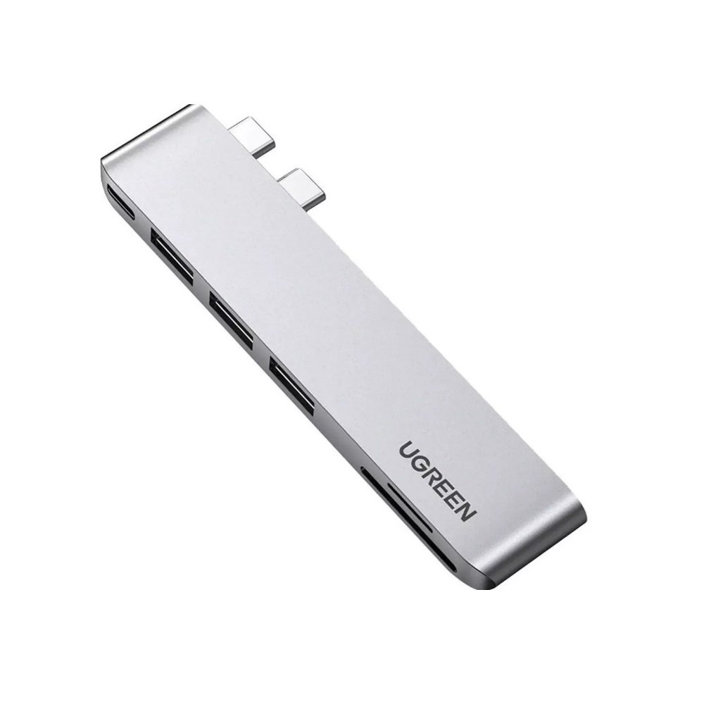 Hub Usb-C Para Usb 3.0 + Usb-C + Sd, Ug-60560 , Ugreen