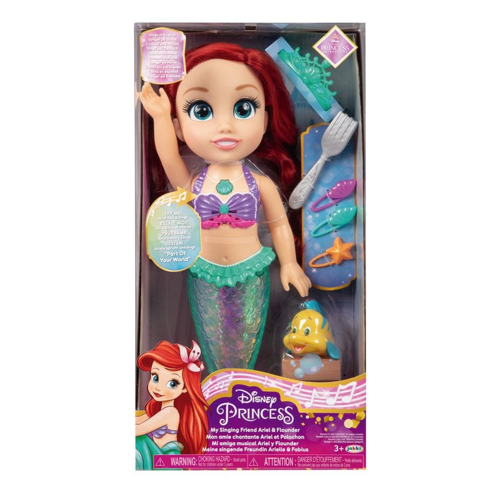 Boneca Princesas Disney Ariel Musical com Luz Som e Acessorios Multikids - BR1934