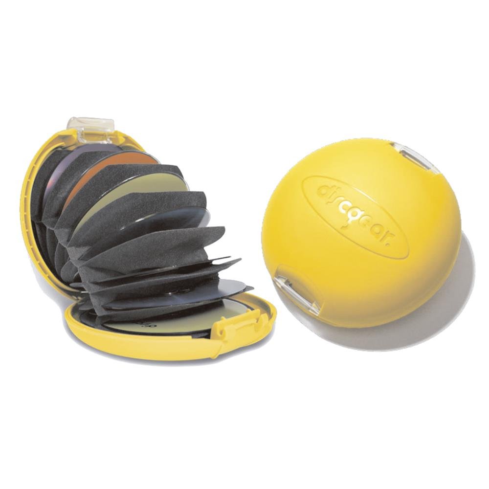 Porta Cd.Dvd Discgear Discus Amarelo Capacidade 20 unidades