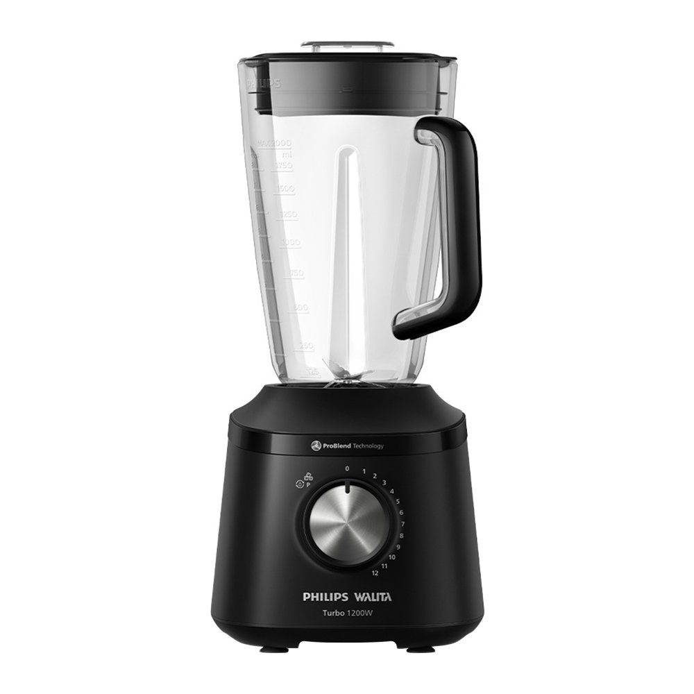 Liquidificador Walita Série 3000 HR2271/91 - Copo de Plástico, 12 Velocidades + Pulsar, Turbo - 1200W, Preto, 110V