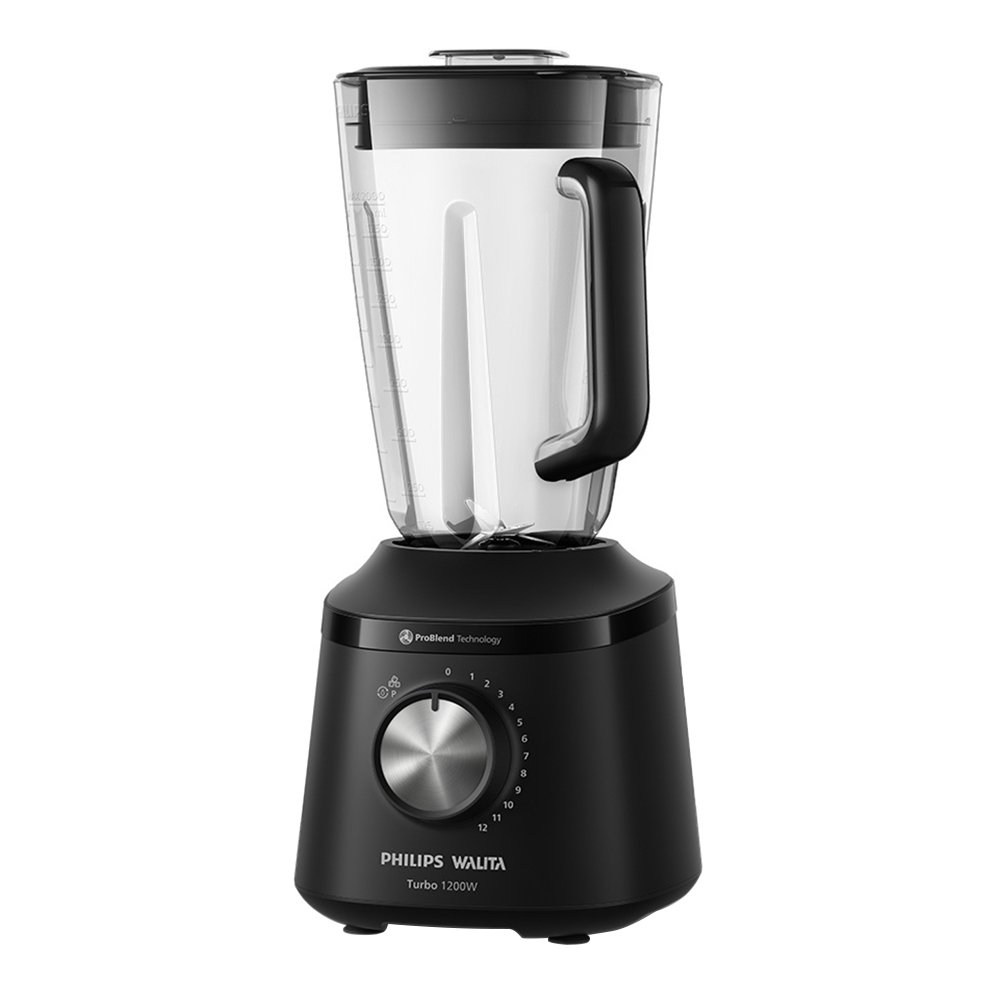 Liquidificador Walita Série 3000 HR2271/91 - Copo de Plástico, 12 Velocidades + Pulsar, Turbo - 1200W, Preto, 110V