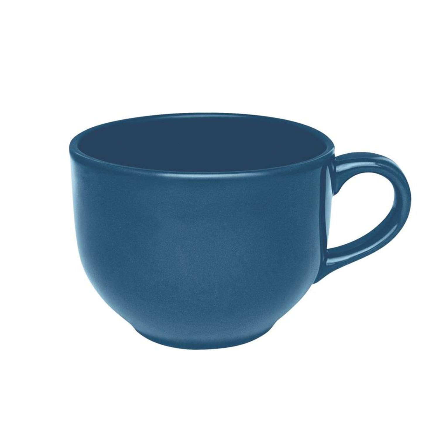 Caneca Jumbo 740Ml Azul Cerâmica Biona