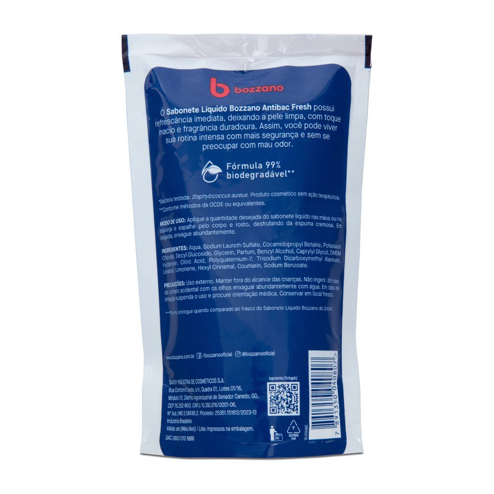 Sabonete Líquido Bozzano Fresh Refil 200ml