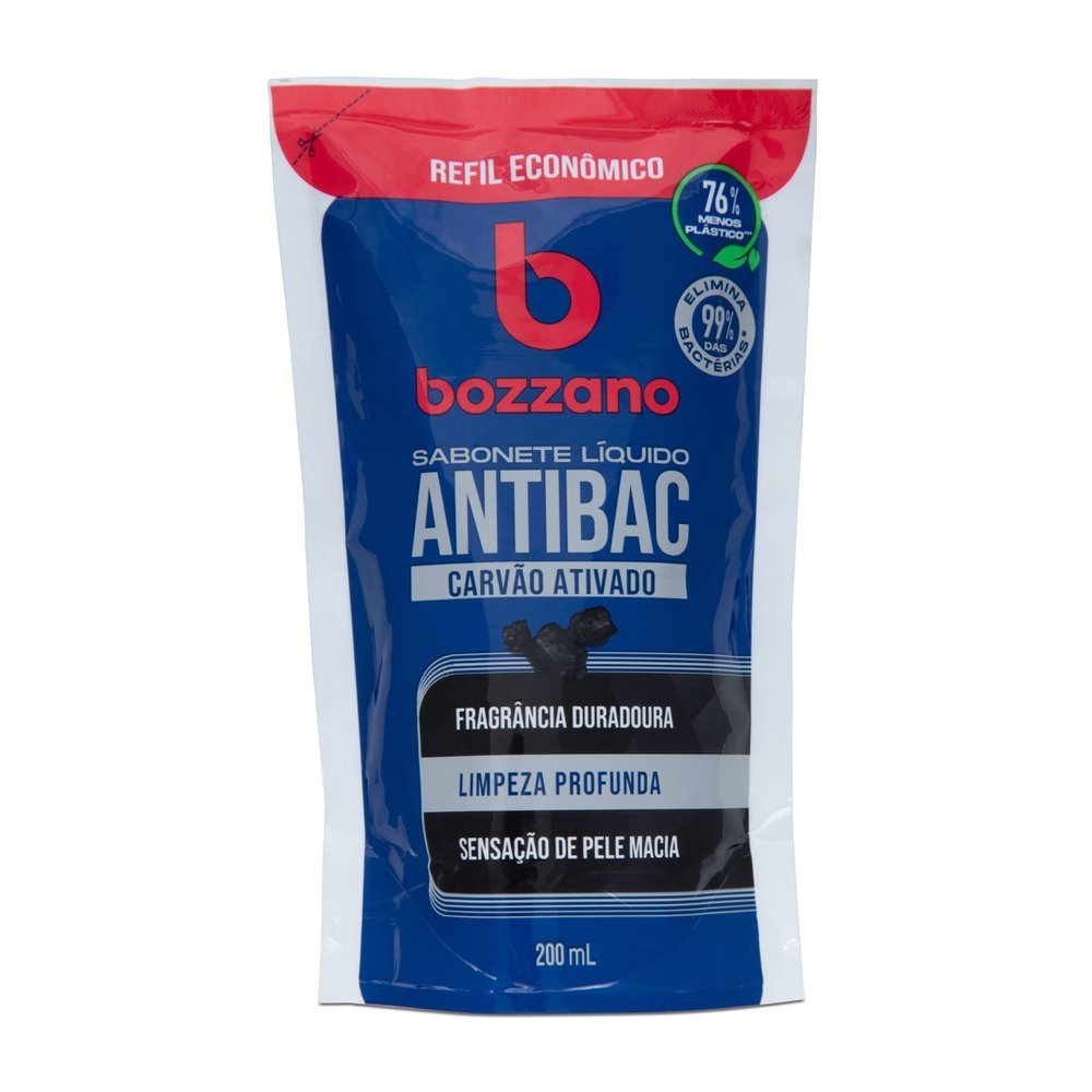 Sabonete Líquido Bozzano Carvão Ativado Refil 200ml