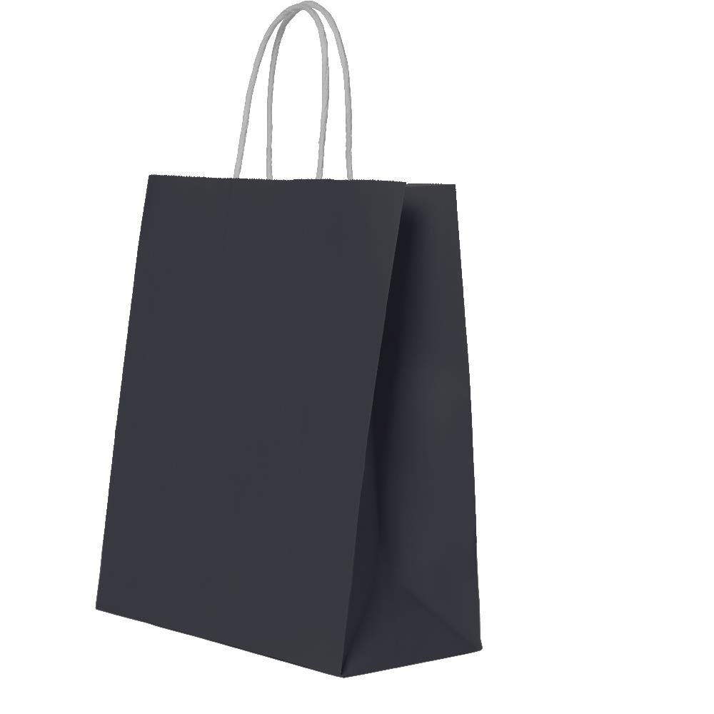 Sacola De Papel 18X14,5X7Cm Preto Fest Color