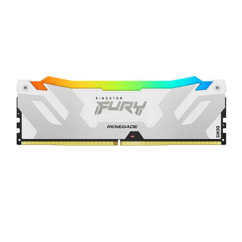 Memória DDR5 Kingston Fury Renegade RGB, 16GB, 7200MHz, Branco