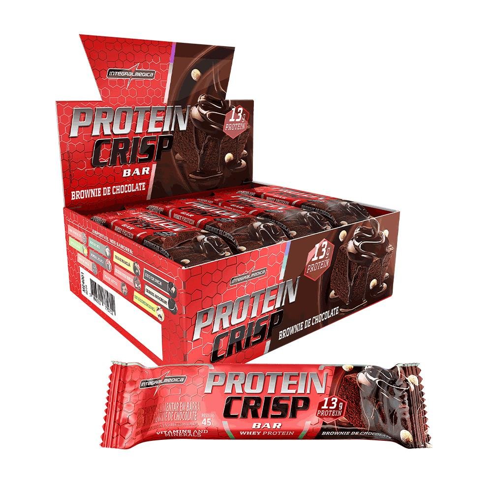 Barra Crisp Bar Brownie De Chocolate Com 12