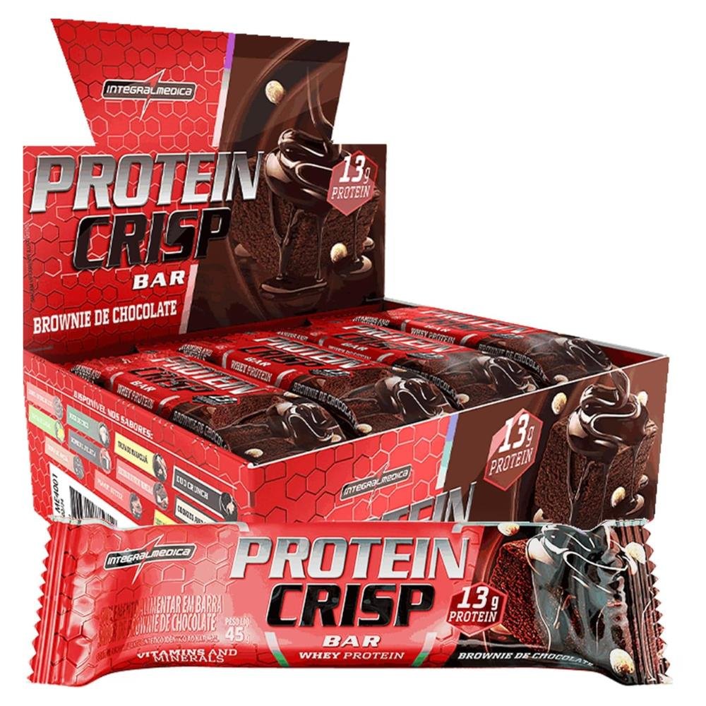 Barra Crisp Bar Brownie De Chocolate Com 12