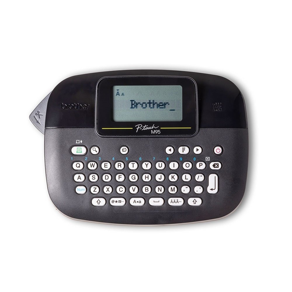 Rotulador Eletrônico Brother PTM95BK - Fitas 9mm e 12mm, Preto