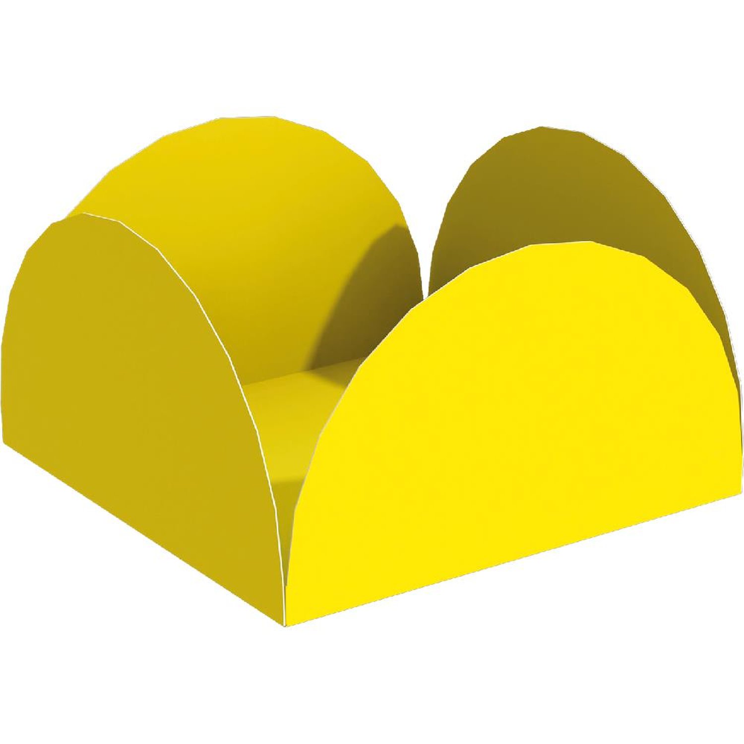 Porta Forminha Amarelo Fest Color - Embalagem com 40 unidades.
