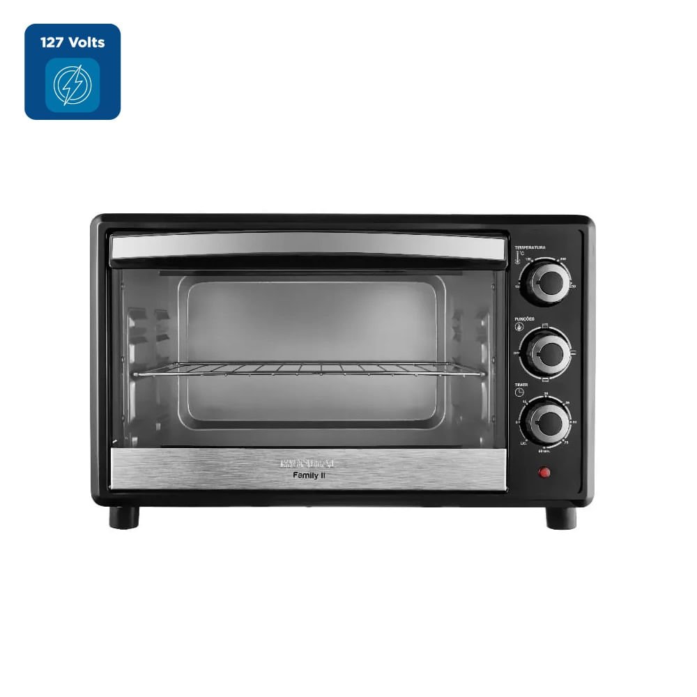 Forno Elétrico Mondial 42 Litros Family II Preto FR42 ¿ 127 Volts