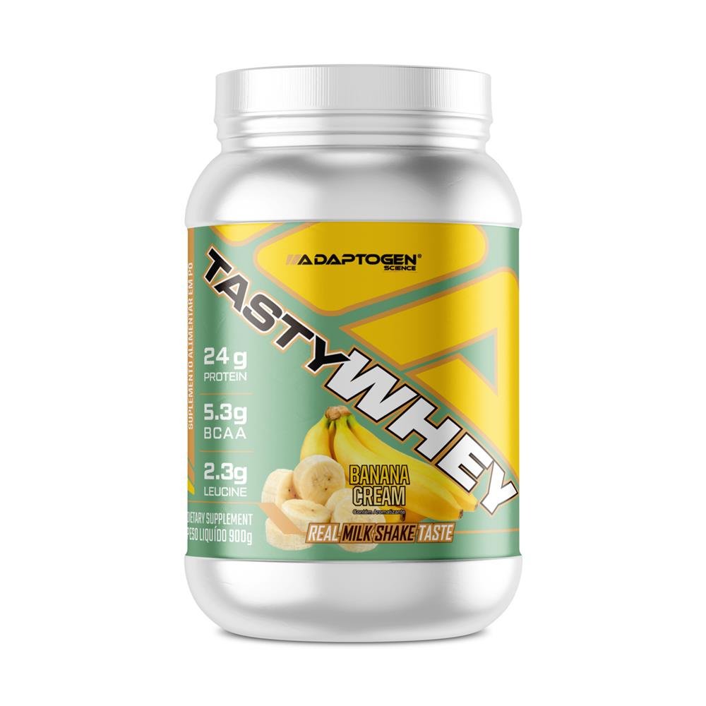 Whey Protein 3w Tasty Whey 900g Banana Cream Adaptogen