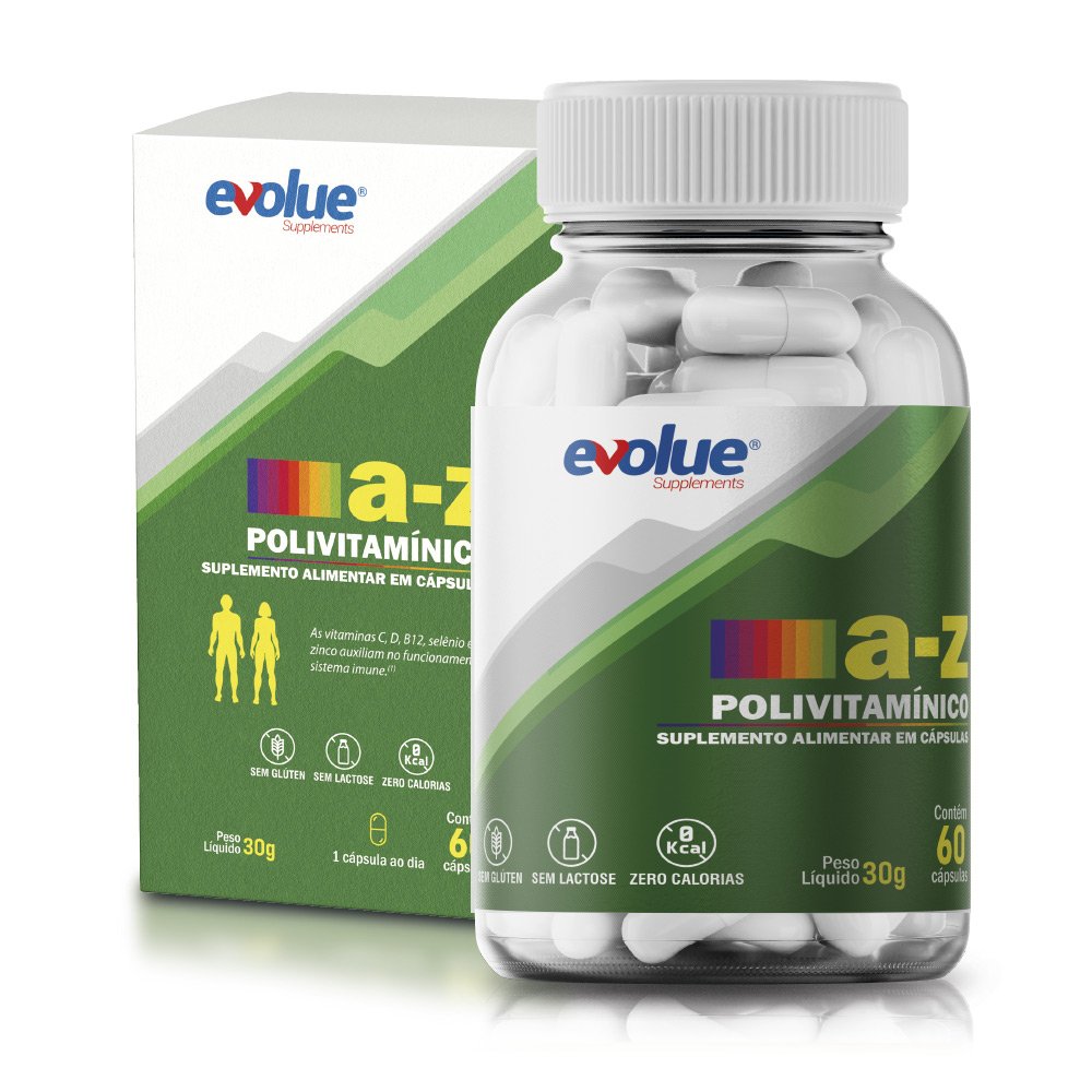 Polivitamínico AZ - 60 Cápsulas - Evolue