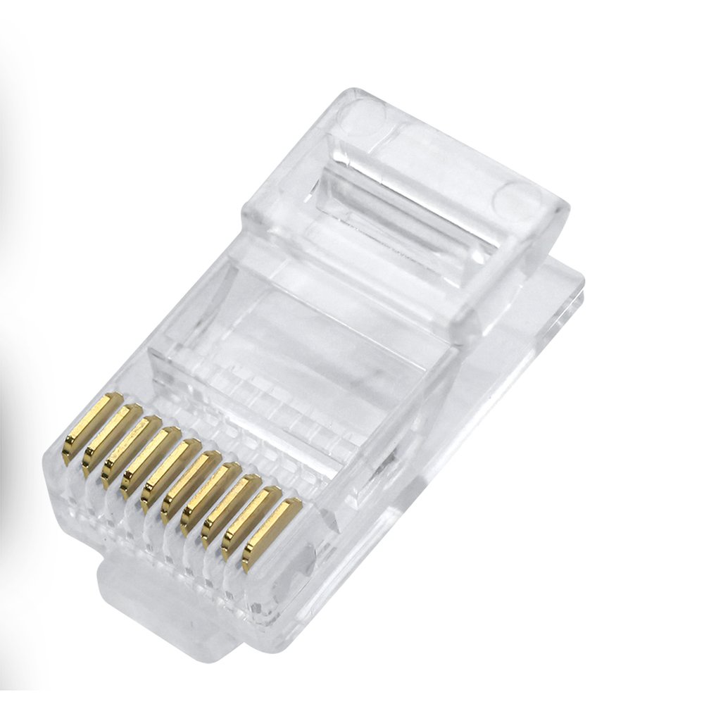 Plug RJ45/RJ50 - CAT5E - 10x10 - 10 Vias