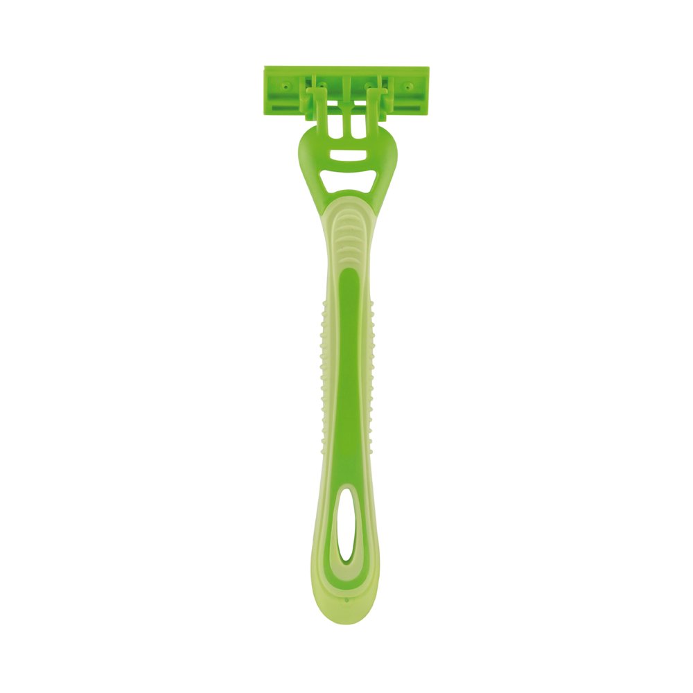 Aparelho de Barbear Elgin Fast Razon Verde com 3 Lâminas 12 Unidades