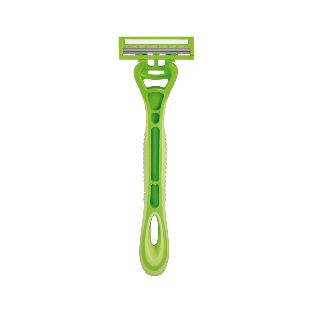 Aparelho de Barbear Elgin Fast Razon Verde com 3 Lâminas 12 Unidades
