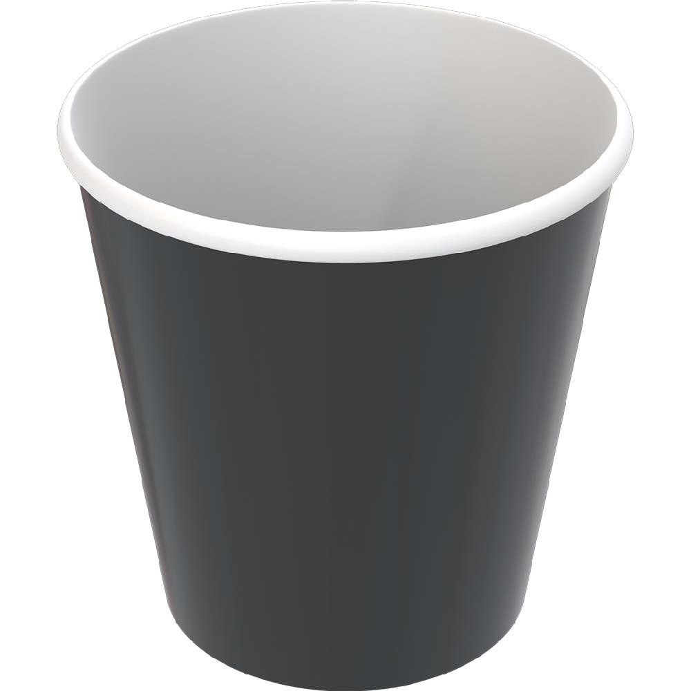 Copo Papel 200Ml Preto Fest Color - Embalagem com 8 unidades.