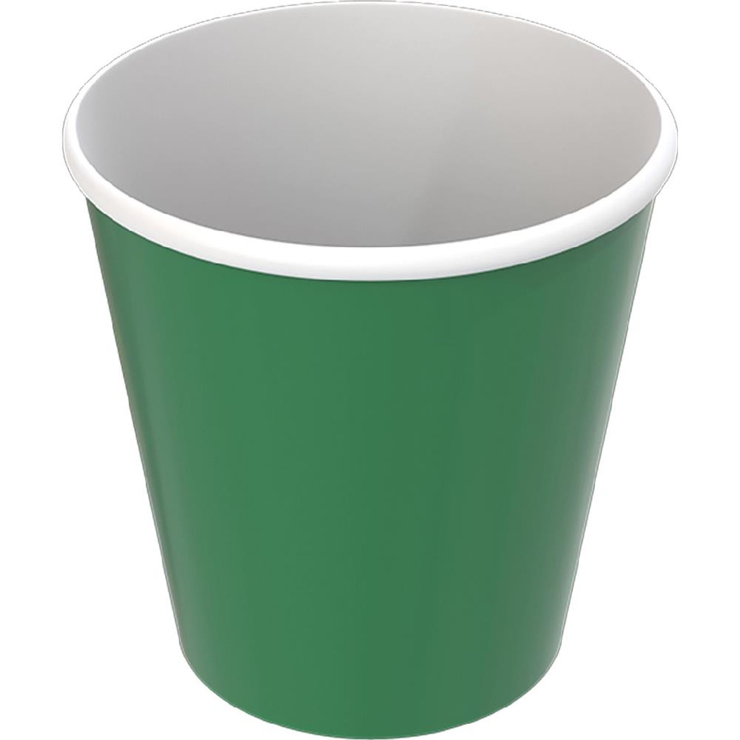 Copo Papel 200Ml Verde Escuro Fest Color - Embalagem com 8 unidades.