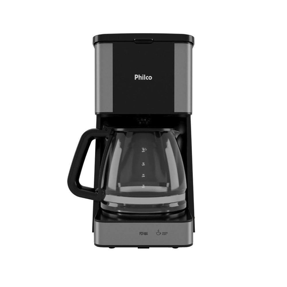 Cafeteira Philco PCF40A | 40 Xícaras, Jarra de Vidro, Preto, 220V