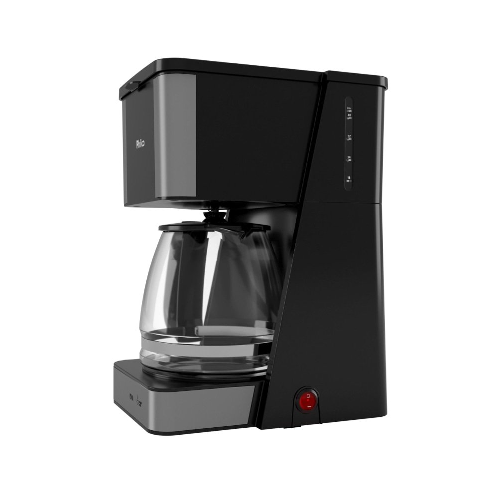Cafeteira Philco PCF40A | 40 Xícaras, Jarra de Vidro, Preto, 220V