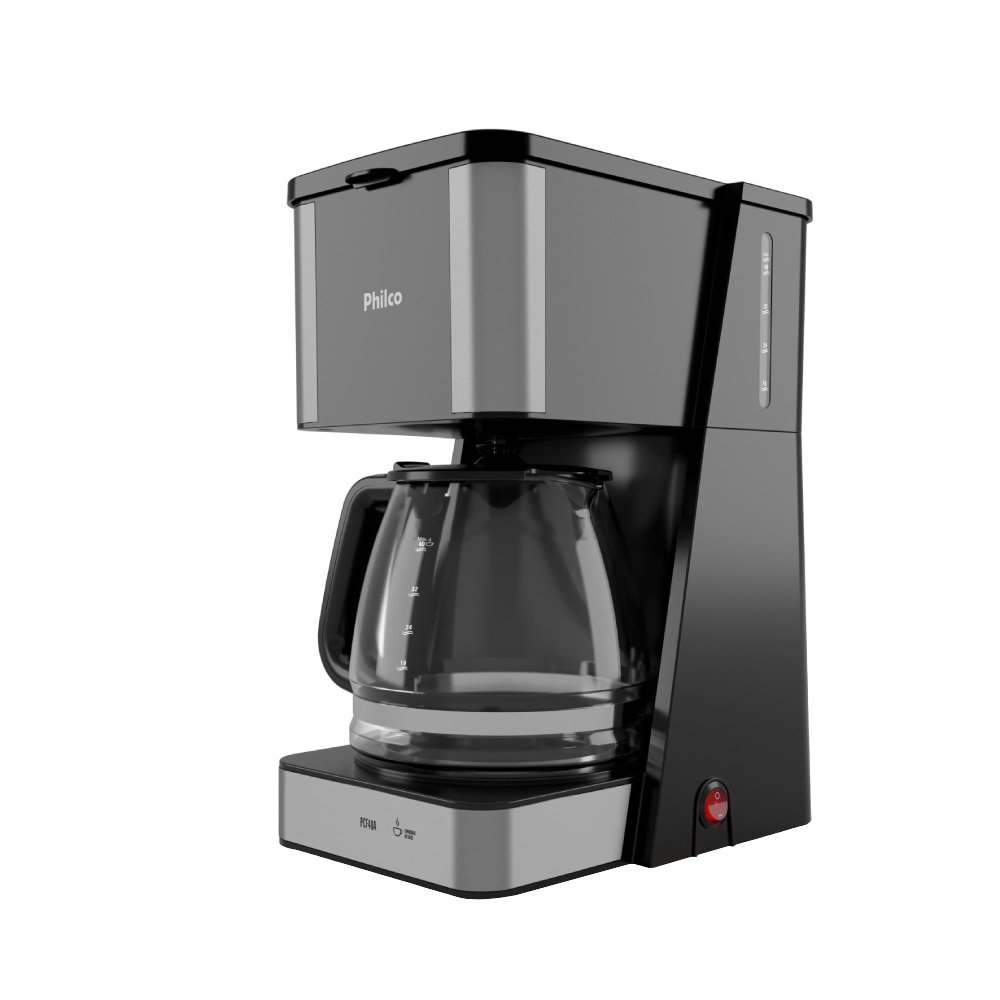 Cafeteira Philco PCF40A | 40 Xícaras, Jarra de Vidro, Preto, 220V