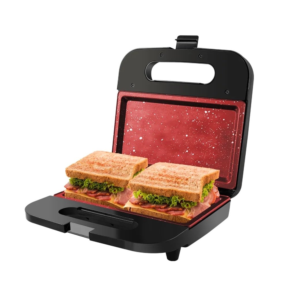 Sanduicheira/Grill Britânia BGR16 - 2 em 1, Redstone, Inox/Preto, 220V