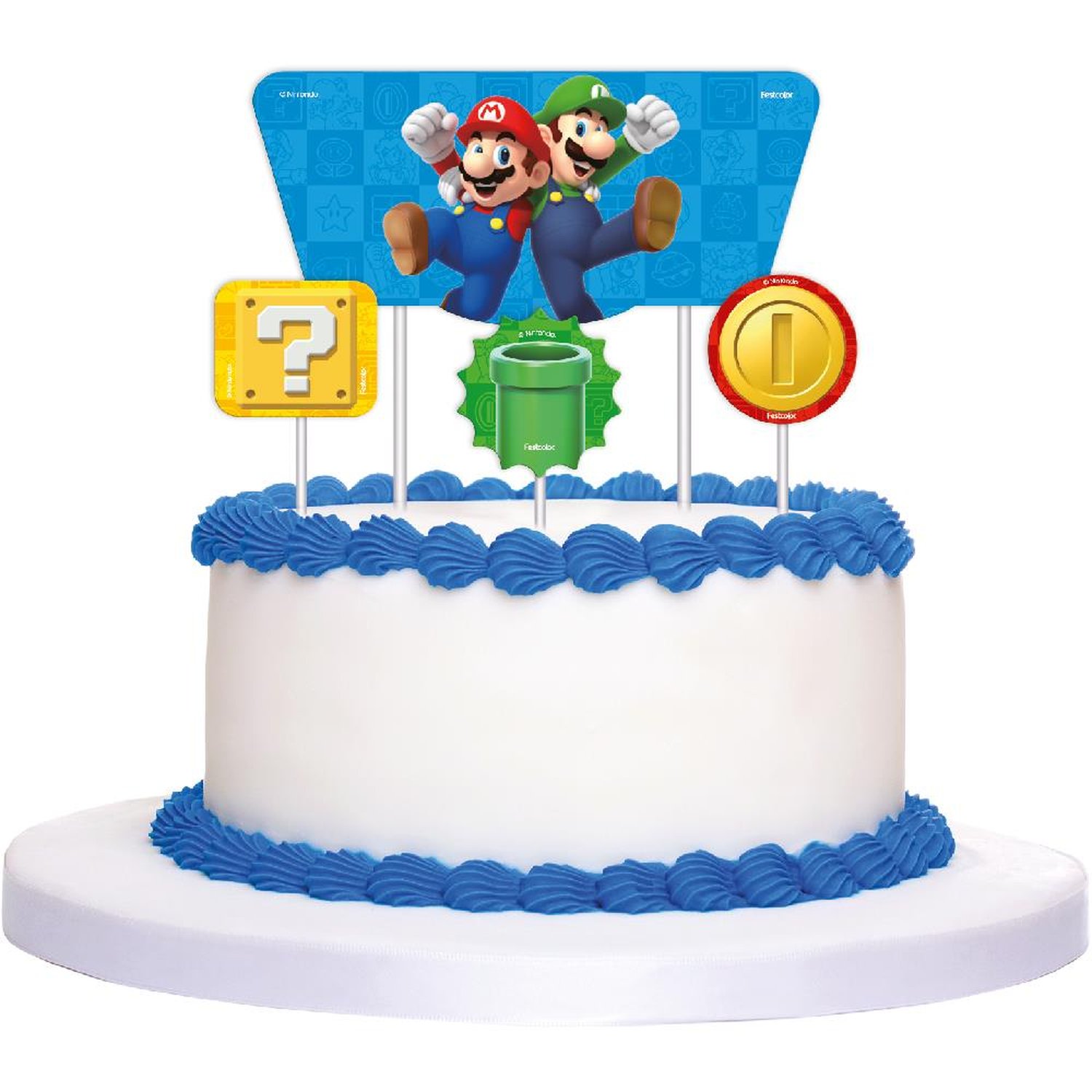 Topper Para Bolo Super Mario