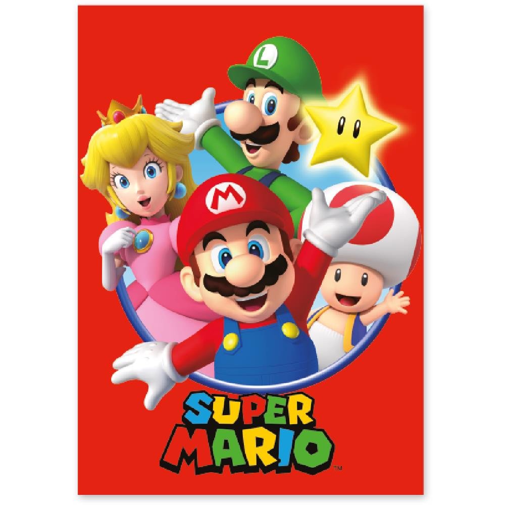 Painel 4 Laminas Super Mario