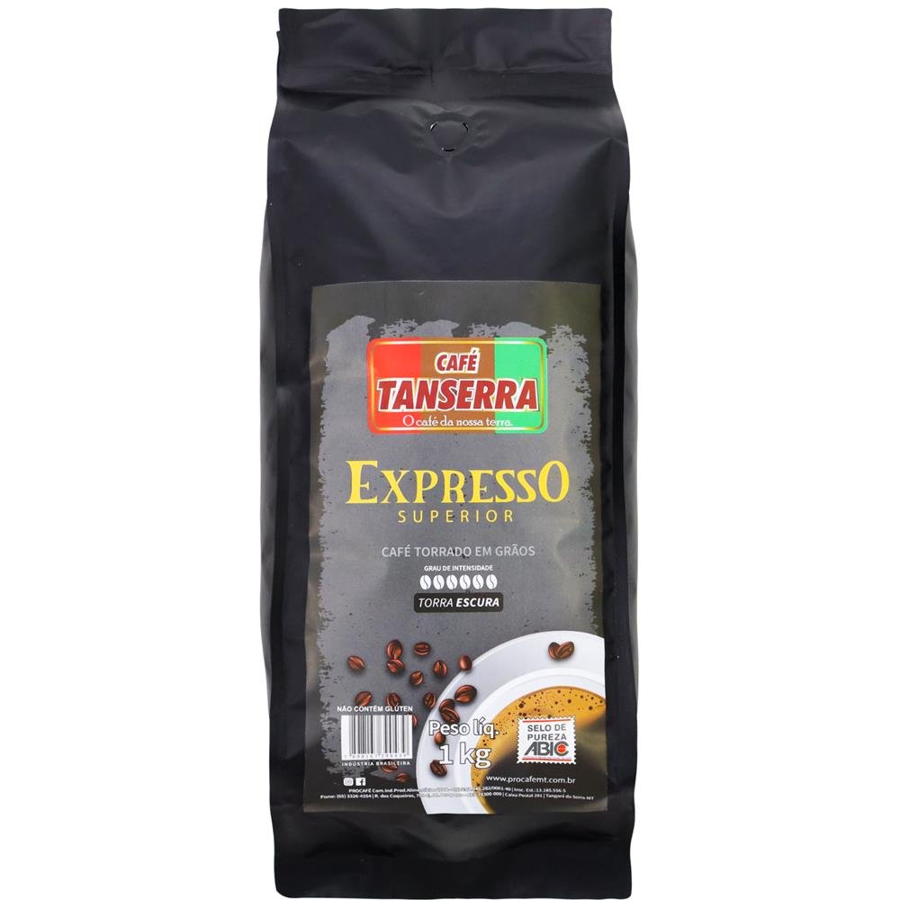 Café Tanserra Expresso Torra Escura 1kg - Fardo com 5 Unidades (5kg)