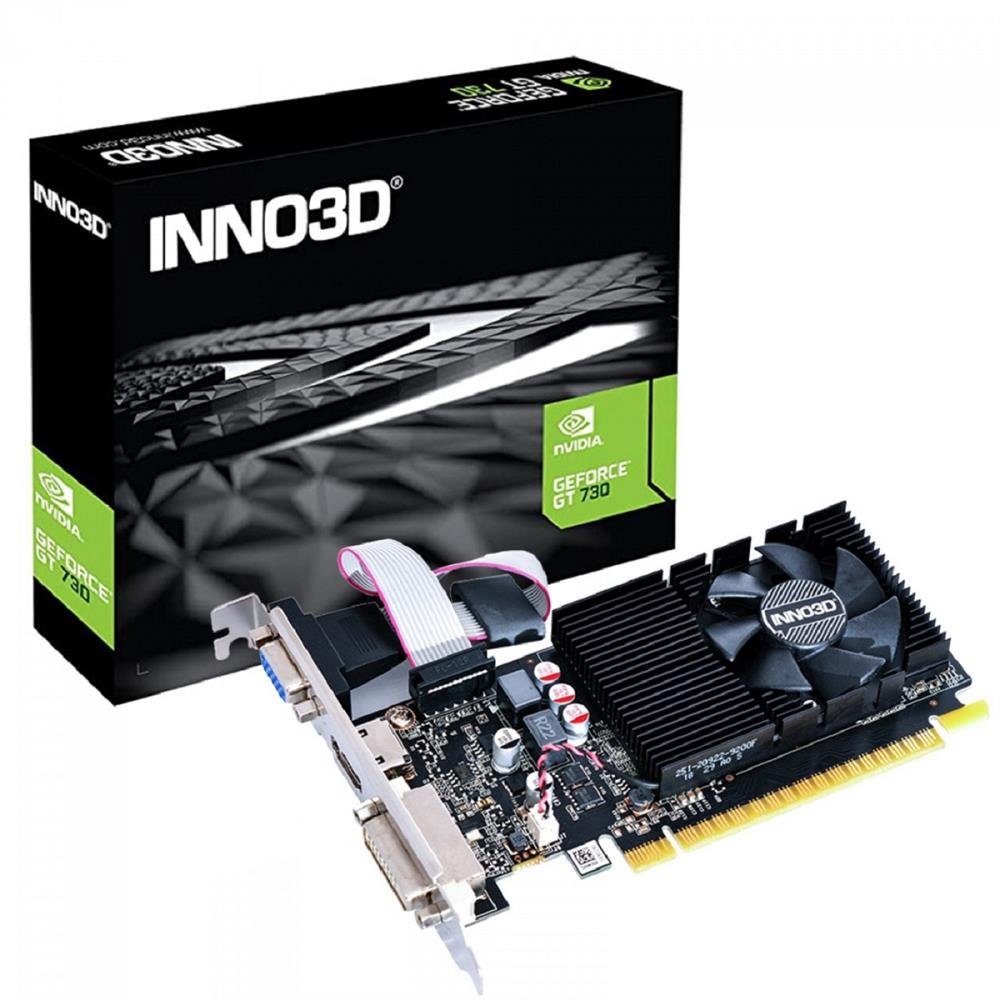 Placa De Vídeo Inno3d Gt730 Lp, 4Gb, Sddr3, 64-Bit