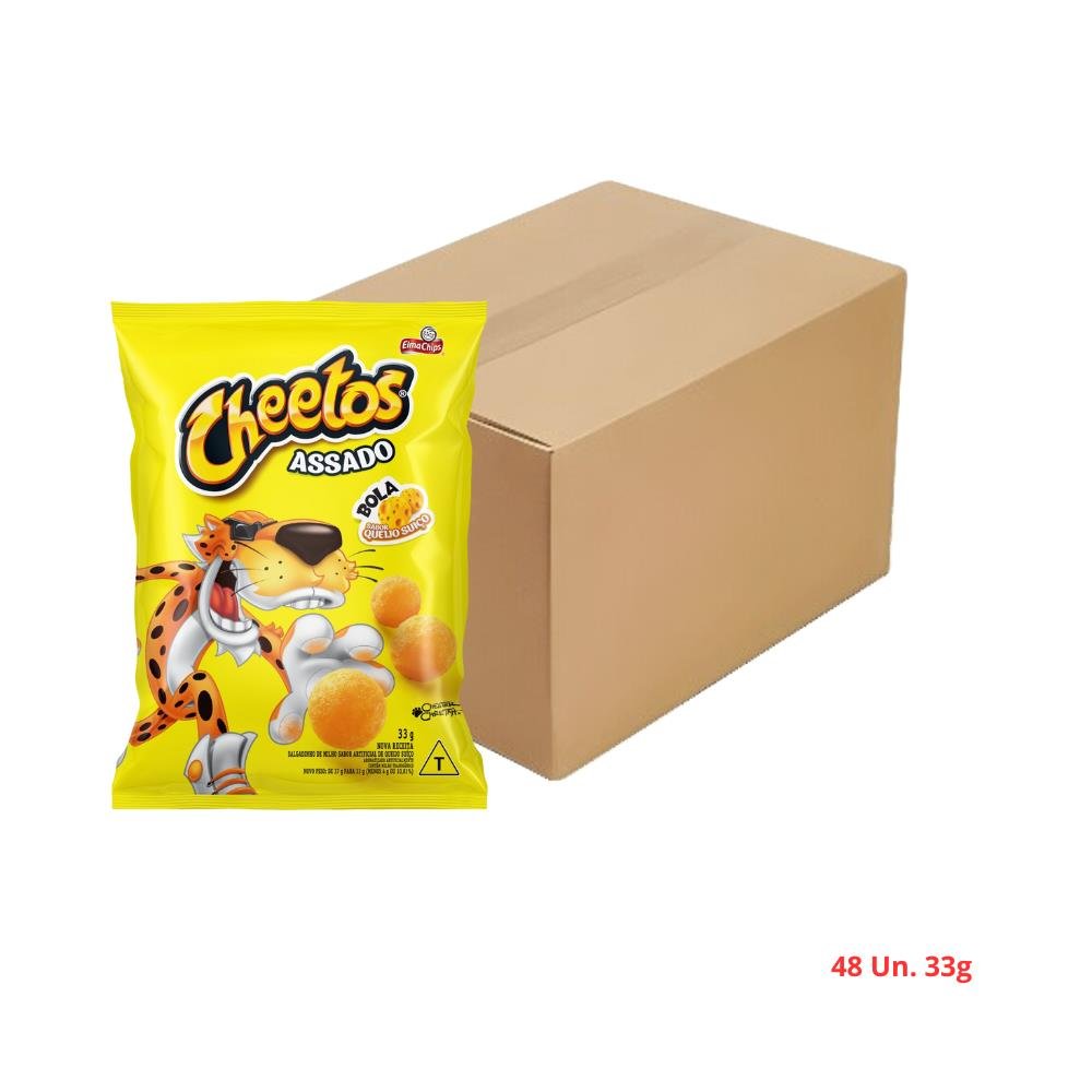 Cheetos Bola Queijo Suiço Caixa Com 48 Unidades De 33g Pepsico