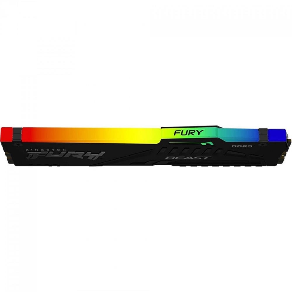 Memória DDR5 Kingston Fury Beast, RGB, 32GB (2x16GB), 5600Mhz, Preto, KF556C36BBEAK2-32