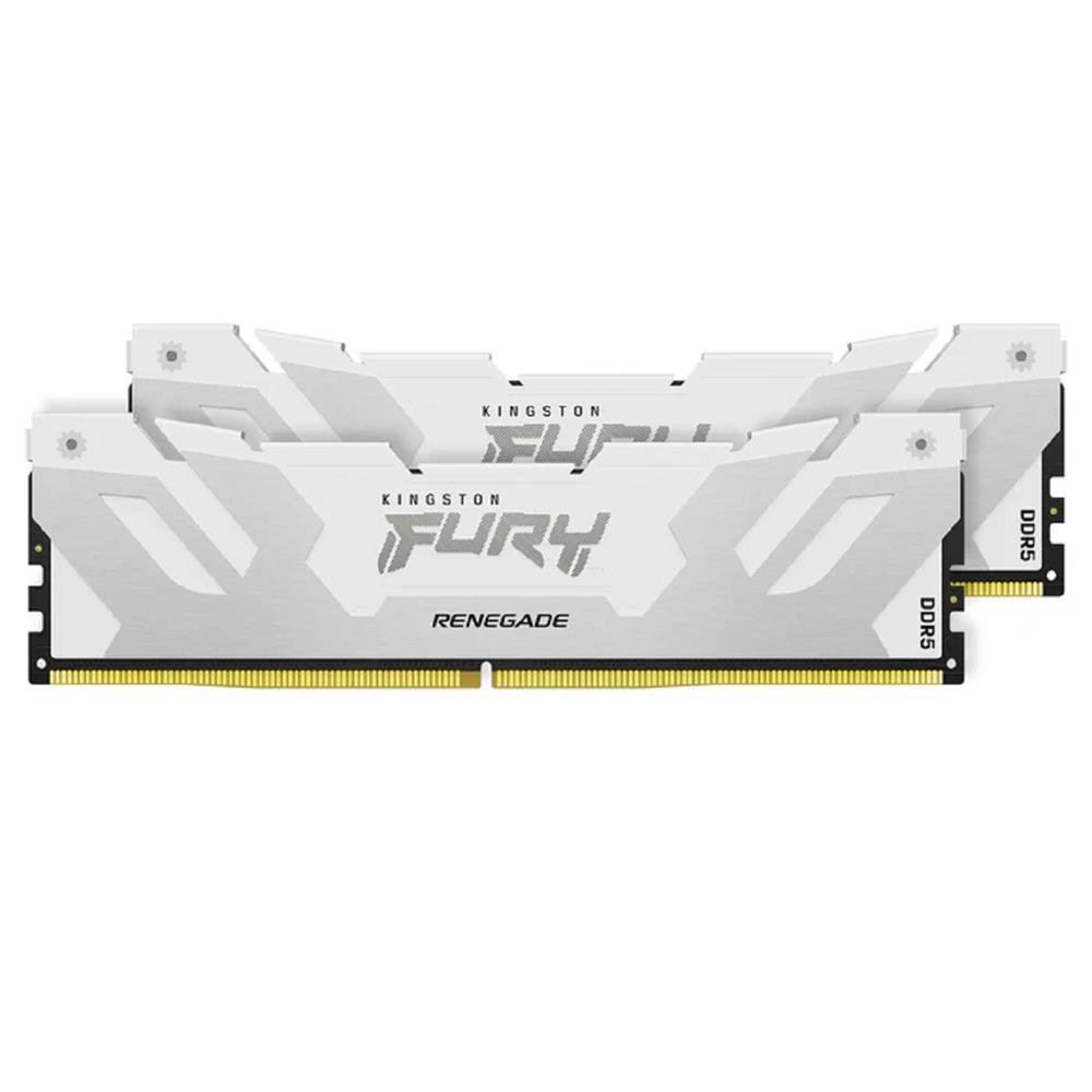 Memoria DDR5 Kingston Fury Renegade, 64GB (2x 32GB), 6000MHz, Branco