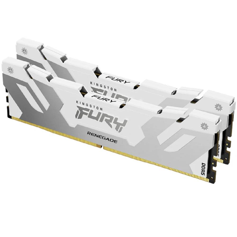 Memoria DDR5 Kingston Fury Renegade, 64GB (2x 32GB), 6000MHz, Branco