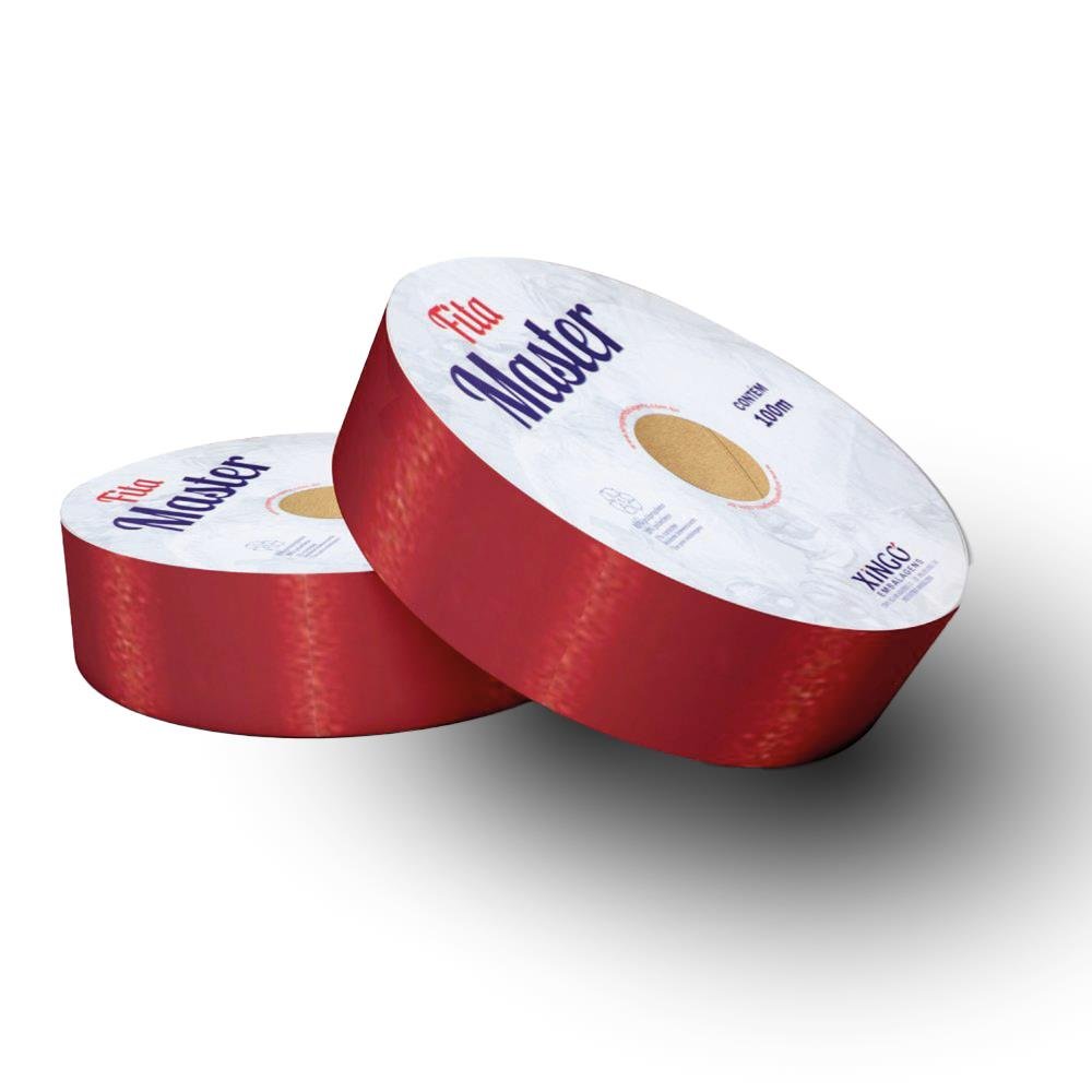 Fita Master Lisa 16Mm Vermelha - Embalagem com 1 unidade.