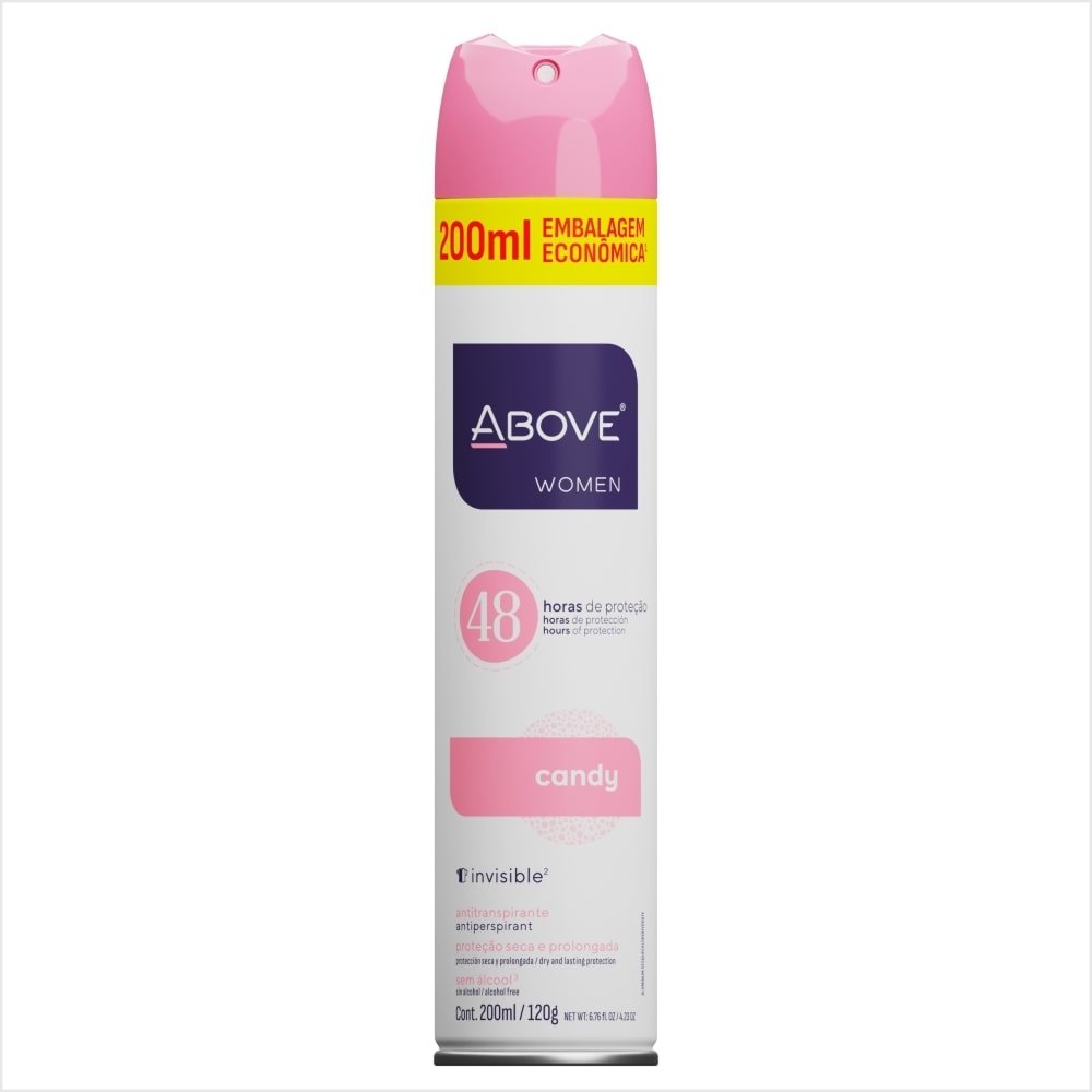 Desodorante Above Aerossol Women Candy 200ml