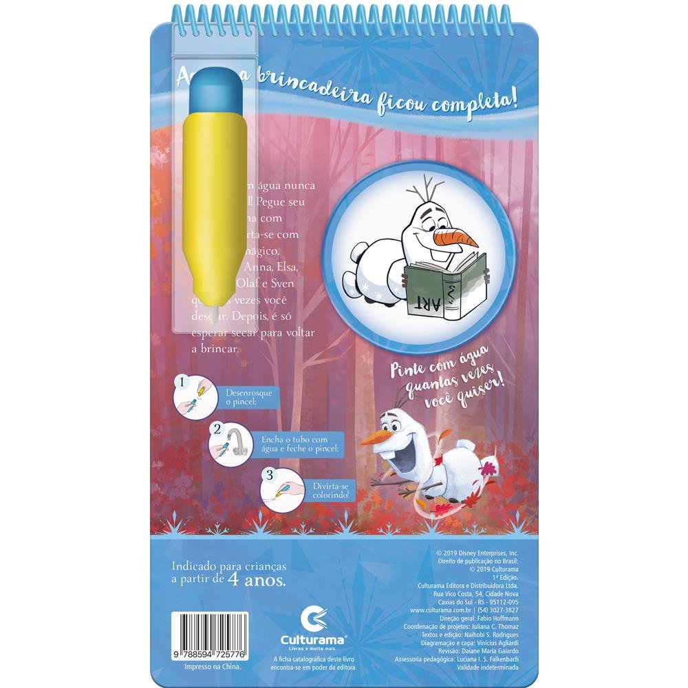 Livro para Colorir com Água - Frozen 2